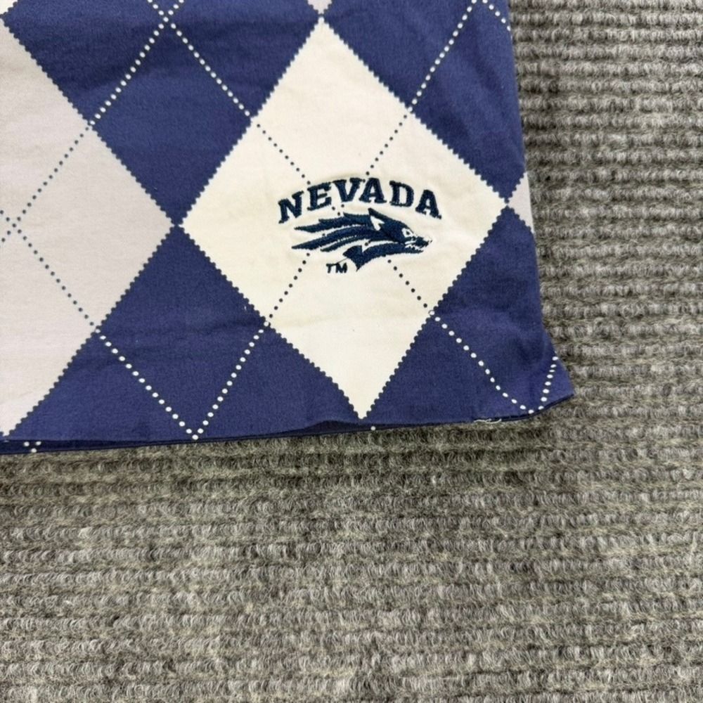 Loudmouth Ladies Golf Skort Women 16 Nevada Wolf Pack Argyle Navy White Grey - Picture 3 of 15